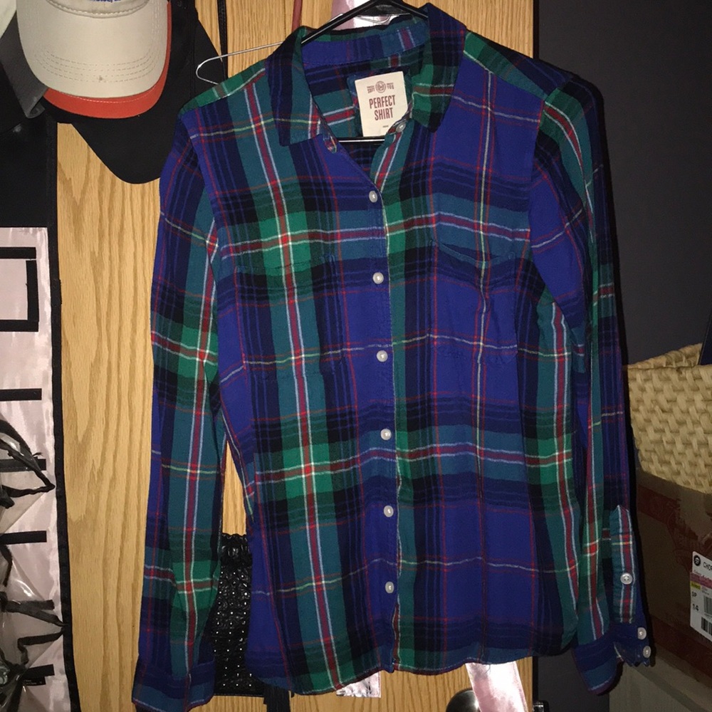 Plaid top